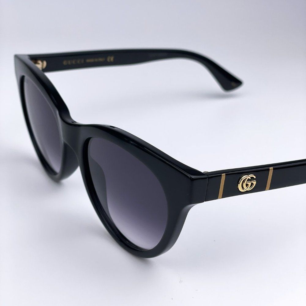 NEW GUCCI GG0763S 001 Black Gray Gradient Cat Eye Women Sunglasses - Picture 6 of 12